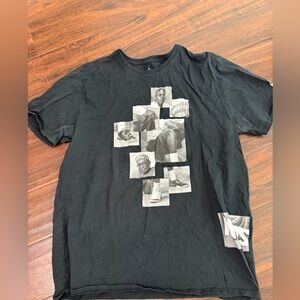 Nike Air Black Graphic Tee with Photo Collage